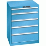 ARMOIRE BLEU CLAIR 717X725X850 AVEC 5 TIR. 75KG _ 14.410.010 - LISTA