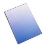 BOÎTE 50 COUVERTURES CARTON 175G DÉGRADÉ BLEU