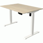 BUREAU RÉGLABLE MOVE 1 - BLANC - 120X80 CM - ÉRABLE - KERKMANN