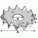 CRAMPONS TYPE C DOUBLE FACE
