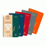 LOT DE 5 - CAHIER RECYCLÉ FOREVER PREMIUM A5 - LIGNÉ - 120 PAGES