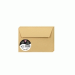 PAQUET DE 20 ENVELOPPES POLLEN 114X162MM 120G/M2 - CARAMEL - LOT DE 4