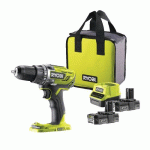 PERCEUSE VISSEUSE SANS FIL 18V ONE+™ + 2 BATTERIES 2AH - R18DD3-220S RYOBI