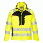 PORTWEST DX475 VESTE SOFTSHELL HV DX4 JAUNE/NOIR - TAILLE XS
