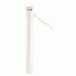 POTELET PROVINCE Ø114 MM CHAINES 1 ANNEAU BOULE BLANC 9010 - PROCITY