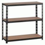 RAYONNAGE CONCEPTO H 97 CM - TABLETTES AGGLOMÉRÉES SANS REBORDS