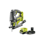 RYOBI - PACK SCIE SAUTEUSE PENDULAIRE R18JS7-0 - 18V ONEPLUS BRUSHLESS - 1 BATTERIE 2.0AH - 1 CHARGEUR RAPIDE