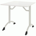 TABLE CANTATE FIXE 80 X 80 CM DL - BLANC/BLANC - RODET