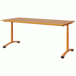 TABLE MALIBU 180X80 T3/T6 DL ST ABS ORANGE U340/ORANGE 1028
