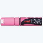 UNIBALL MARQUEUR CRAIE CHALKMARKER, POINTE BISEAUTÉE MOYENNE, POUR LES TABLEAUX NOIRS, MENUS, ROSE FLUO