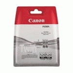 CANON PGI520 PACK 2 CARTOUCHES NOIRE POUR IMPRIMANTE JET D'ENCRE