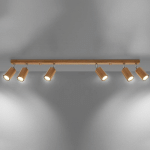 ENVOSTAR PEACH PUFF SPOT PLAFOND BOIS OCTOGONE X6