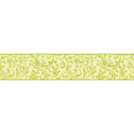 BRICOFLOR - FRISE MURALE BAROQUE POUR SALLE DE BAIN | FRISE PAPIER PEINT VINTAGE POUR SALON | FRISE TAPISSERIE À MOTIF FEUILLE VERT ET BEIGE - 5,00 X