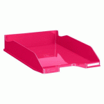 LOT DE 6 - CORBEILLE À COURRIER EXACOMPTA COMBO 2 IDERAMA FRAMBOISE