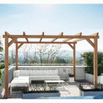 PERGOLA AUTOPORTANTE EN BOIS LAMELLÉ-COLLÉ STIGES - 4X3 M MADERLAND