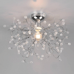 REALITY LEUCHTEN PLAFONNIER GLORIA, E27, À UNE LAMPE, CHROMÉ
