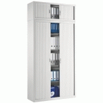 RÉHAUSSE À RIDEAUX ECO-CONÇUE CLASSIQUE H 44 X L 100 CM BLANC