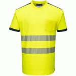 T-SHIRT HAUTE-VISIBILITÉ PW3 T181 BLEU/JAUNE XXXL - PORTWEST