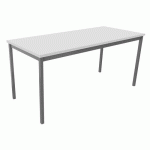 TABLE DE RÉUNION TREFF 160 X 70 BLANC/ ALU