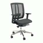 FAUTEUIL DE BUREAU DESIGN AIR ONE DOSSIER HT 54 CM MAILLE FILET - NOIR