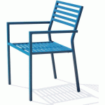 FAUTEUIL JARDIN EMPILABLE GASTON BLEU - CITYGARDEN