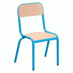 LOT DE 2 - CHAISE SCOLAIRE LUDO - TAILLE 2 - MATERNELLE MOYENNE SECTION - BLEU CLAIR