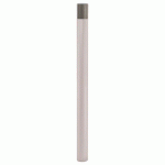 POTELET HAUTE VISIBILITÉ Ø 76 MM INOX BROSSÉ ZINC GRIS 7044 - PROCITY