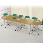 TABLE MODULAIRE ELITE RECTANGLE L. 120 X P. 70 CM - POIRIER