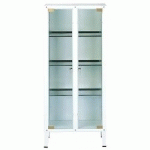 VITRINE BLANCHE - 2 PORTES