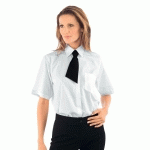 CHEMISE BLANCHE FEMME MANCHES COURTES