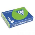 CLAIREFONTAINE RAMETTE DE 250 FEUILLES PAPIER COULEUR TROPHEE 160 GRAMMES FORMAT A4 JAUNE SOLEIL 1029