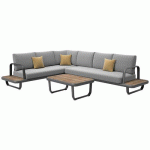 ENSEMBLE DÉTENTE DARWIN : 1 TABLE BASSE 1 CANAPÉ D