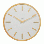 HORLOGE MURALE EPSILON Ø 30 CM - BOIS NATUREL