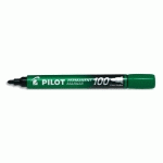 MARQUEUR PERMANENT MARKER 100 POINTE CONIQUE FINE ENCRE VERT - LOT DE 15