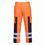 PANTALON BALISTIQUE HAUTE VISIBILITÉ S919 BLEU/ORANGE XXL - PORTWEST