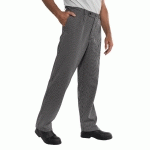 PANTALON CHEF CUISINIER BLANC RAYÉ NOIR