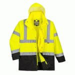 PORTWEST S768 PARKA BICOLORE EXECUTIVE 5-EN-1 JAUNE/NOIR - TAILLE 4XL