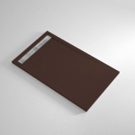 RECEVEUR DE DOUCHE RÉSINE COUNT CHOCOLAT RAL 8017- 70X110 CM