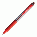 STYLO A BILLE RECHARGEABLE UNIBALL LAKNOCK - POINTE MOYENNE RETRACTABLE - ENCRE ROUGE - CORPS GRIP