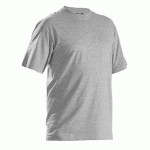 T-SHIRTS COL ROND PACK X5 GRIS TAILLE M - BLAKLADER