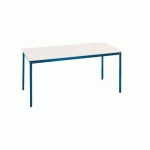 TABLE DE BUREAU MULTI-USAGE ÉCO GRIS CLAIR 140 X 70 CM PIEDS BLEU
