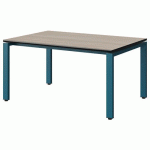 TABLE MALIBU 120X80 T3 SOUDÉ STR ACACIA/NOIR BLEU 5025