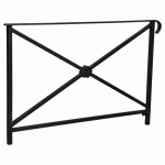 BARRIÈRE HÉRITAGE ROSACE 1.50 M SIMPLE CROSSE - NOIR 9005 - PROCITY