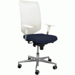 CHAISE DE BUREAU OSSA BLANCA - BLEU MARINE - PIQUERAS Y CRESPO