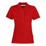 JAMES HARVEST NEPTUNE POLO PIQUE FEMMES ROUGE - TAILLE XL