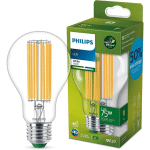 AMPOULE LED ULTRA EFFICIENT CULOT E27, CLASSE ÉNERGÉTIQUE A, 75W, 3000K BLANC, TRANSPARENTE, VERRE - PHILIPS