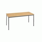 TABLE DE BUREAU MULTI-USAGE ÉCO HÊTRE 180 X 80 CM PIEDS ANTHRACITE