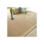 DÉCOWEB - TAPIS TISSÉ PLAT - LOMBOK NATUREL - GANSE COTON BEIGE - 80 X 150 CM