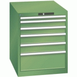 ARMOIRE VERT 564X725X700 AVEC 6 TIR. 75KG _ 14.352.030 - LISTA