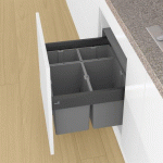 CADRE PULL ARCITECH - POUR POUBELLES DE CUISINE ENCASTRABLES FRAME - L400 P600 HETTICH
